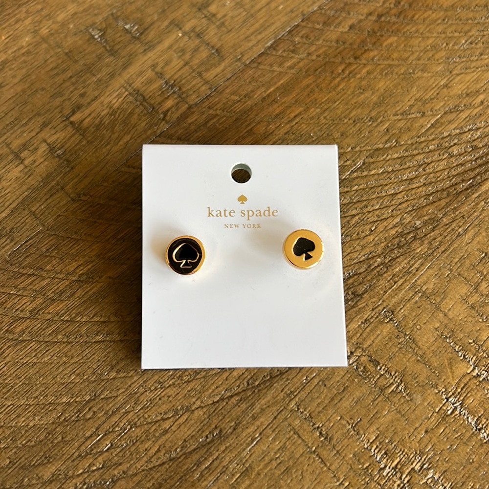 KATE SPADE Spot the Spade Earrings.